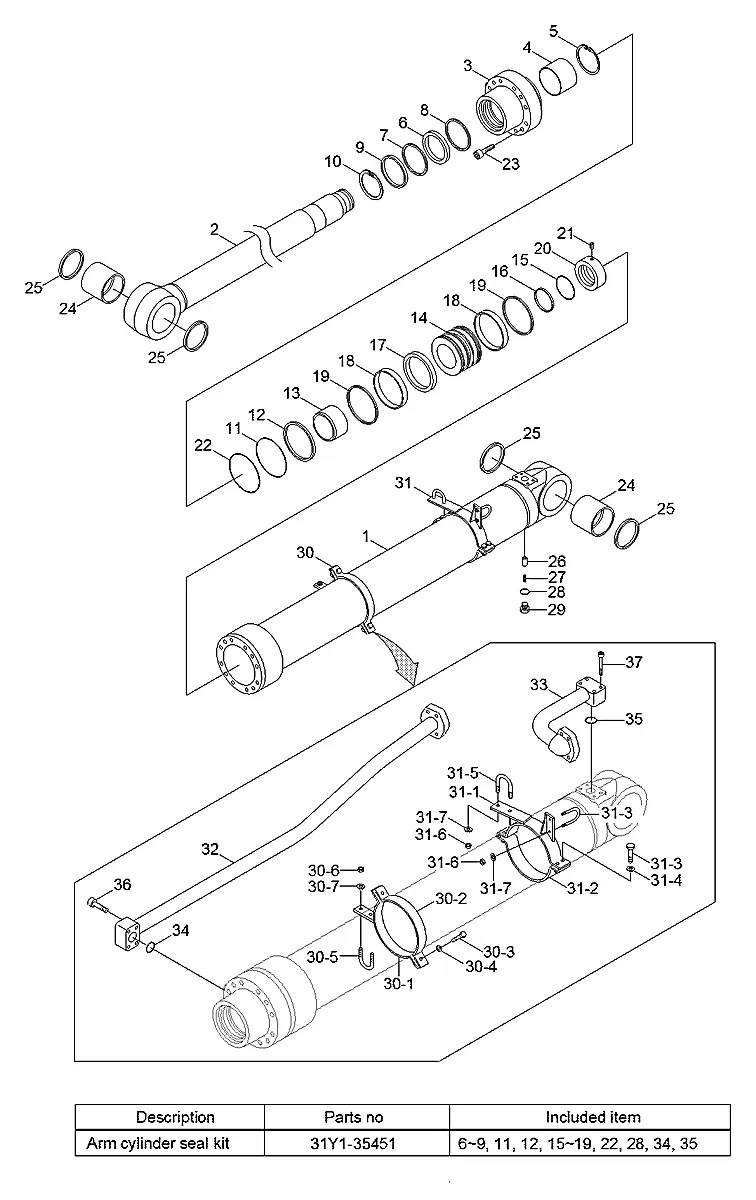 Y420-190003 Escavadeira de esteiras Hyundai HX520 L