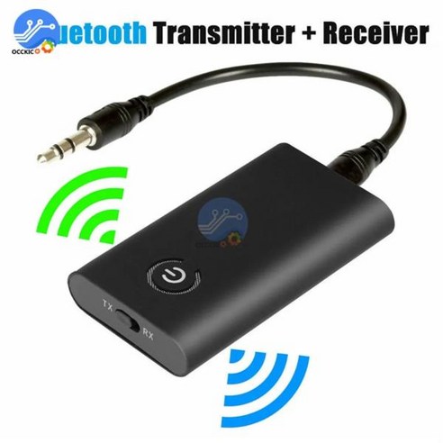 Bluetooth 5.0 송신기 수신기 무선 오디오 어댑터 2 in 1 a2dp 3.5mm 잭 aux 블루투스 어댑터 pc tv 헤드폰 자동차, 블루투스 v5.0