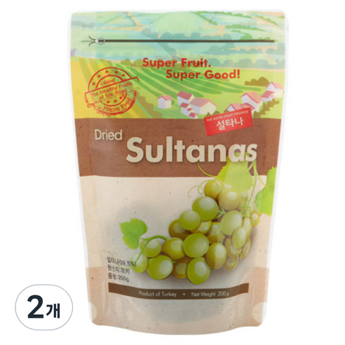 딜라잇가든 설타나 건과일, 200g, 2개