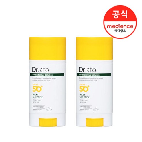 닥터아토 실키 포켓 선 스틱 SPF50+ PA++++ 15g x 2개, 1개