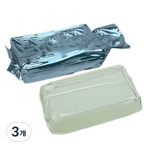 코히모 전문가용 소프트 공예 유점토 1kg 3W226, 화이트, 3개