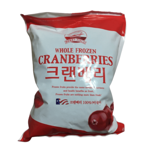 [베리필드]냉동 크랜베리 미국산 1kg 3봉, 1세트