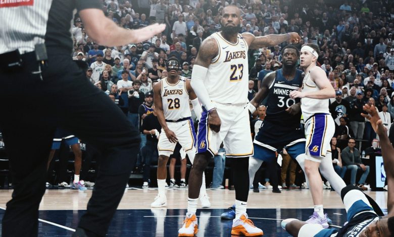 JJ Redick and LeBron call officials after Lakers Game 4 JJ Redick and LeBron call officials after Lakers Game 4