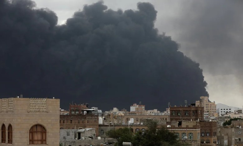 Israel strikes Yemen at the main airport in the capital Sanaa Israel strikes Yemen at the main airport in the capital Sanaa