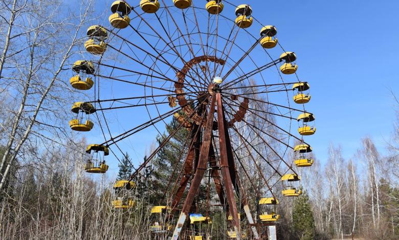 The creepy photos capture Bi's journey to the ghost town near Chernobyl. Before the nuclear disaster, 50,000 people lived here. The creepy photos capture Bi's journey to the ghost town near Chernobyl. Before the nuclear disaster, 50,000 people lived here.