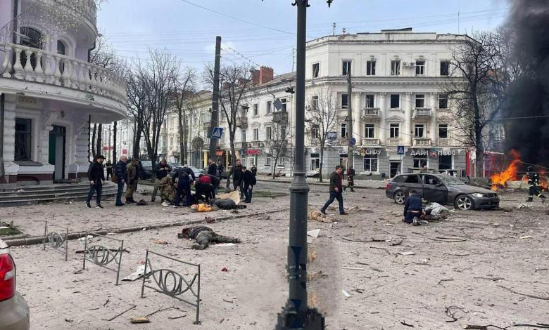 More than 20 people were killed when Russian missiles attacked Sumi City More than 20 people were killed when Russian missiles attacked Sumi City