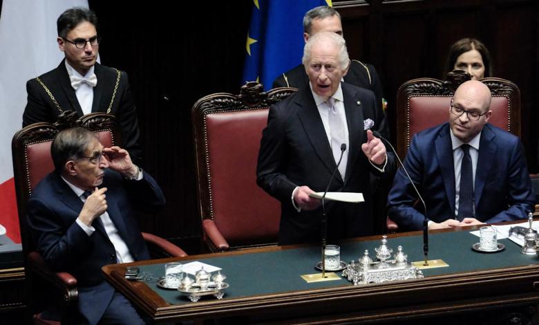 King Charles urges close ties in the historic speech of the Italian parliament as war rages in Europe King Charles urges close ties in the historic speech of the Italian parliament as war rages in Europe