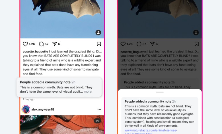 Facebook, Instagram and Threads to start testing community notes on March 18 Facebook, Instagram and Threads to start testing community notes on March 18
