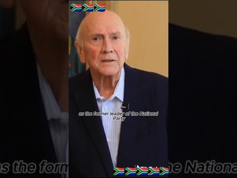 Former South African President Begs for Forgiveness Powerful Plea to Black Community Over Apartheid Former South African President Begs for Forgiveness Powerful Plea to Black Community Over Apartheid