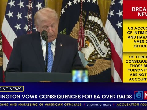 United States vows consequences for South Africa over raid United States vows consequences for South Africa over raid