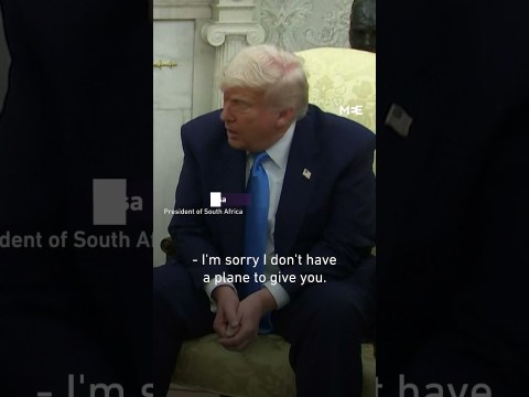 Trump says he’d ‘take plane’ if South Africa offered one Trump says he’d ‘take plane’ if South Africa offered one