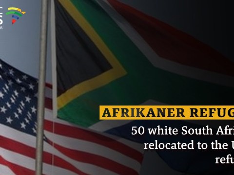 50 white South Africans relocated to the US 50 white South Africans relocated to the US