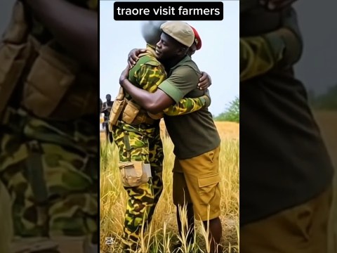 captain Ibrahim traore visits farmers in the farm #ibrahimtraoré #farmers captain Ibrahim traore visits farmers in the farm #ibrahimtraoré #farmers