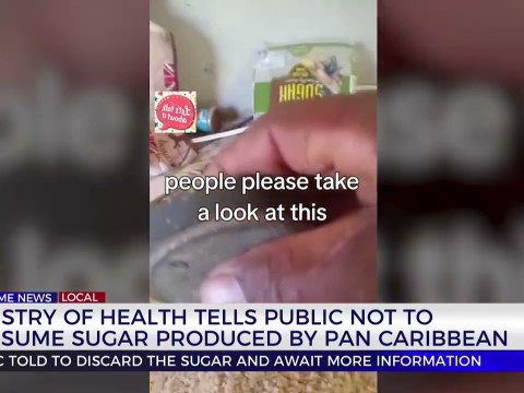 Ministry Of Health Tells Public Not To Consume Sugar Produced By Pan Caribbean | TVJ News Ministry Of Health Tells Public Not To Consume Sugar Produced By Pan Caribbean | TVJ News