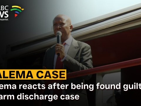 Malema reacts after being found guilty in firearm discharge case Malema reacts after being found guilty in firearm discharge case