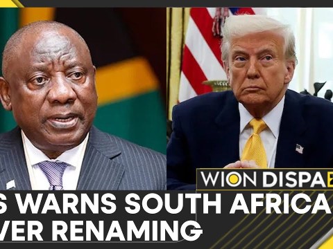 US-South Africa Tensions Rise Over Sandton Drive Street Renaming | World News | WION US-South Africa Tensions Rise Over Sandton Drive Street Renaming | World News | WION