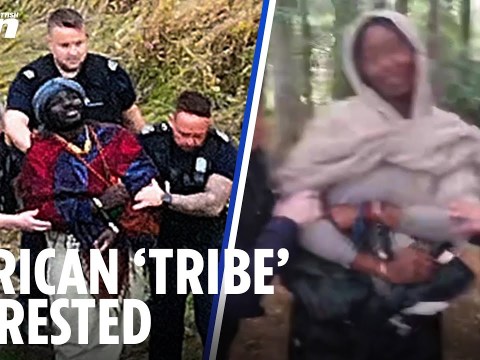 Moment African ‘tribe’ ARRESTED as police & immigration officers swoop on Kubala campsite Moment African ‘tribe’ ARRESTED as police & immigration officers swoop on Kubala campsite