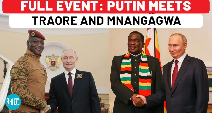 Full Event: Putin Meets Burkina Faso’s Traore, Zimbabwe’s Mnangagwa Amid West’s Troubles In Africa Full Event: Putin Meets Burkina Faso’s Traore, Zimbabwe’s Mnangagwa Amid West’s Troubles In Africa
