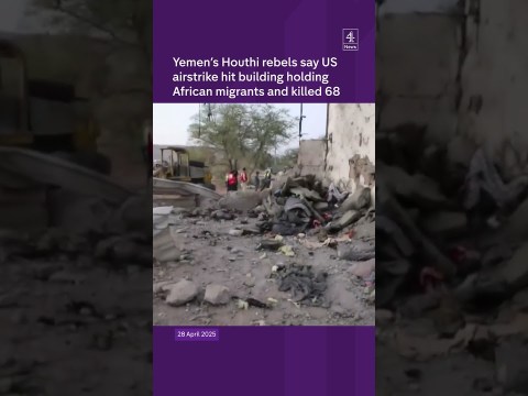 Yemenâs Houthi rebels say US airstrike hit building holding African migrants and killed at least 68 Yemenâs Houthi rebels say US airstrike hit building holding African migrants and killed at least 68