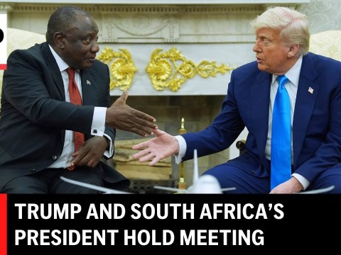 LIVE: Trump and South Africa President Cyril Ramaphosa hold meeting LIVE: Trump and South Africa President Cyril Ramaphosa hold meeting