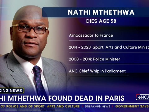 Nathi Mthethwa found dead in Paris Nathi Mthethwa found dead in Paris