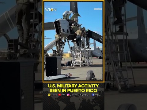 US Military Buildup Intensifies in Caribbean, Activity Seen in Puerto Rico | WION US Military Buildup Intensifies in Caribbean, Activity Seen in Puerto Rico | WION