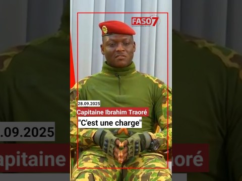 Capitaine Ibrahim Traoré : “C’est une charge” Capitaine Ibrahim Traoré : “C’est une charge”