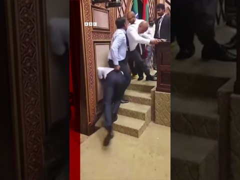 Maldives parliament descends into violence between politicians. #Maldives #Shorts #BBCNews Maldives parliament descends into violence between politicians. #Maldives #Shorts #BBCNews