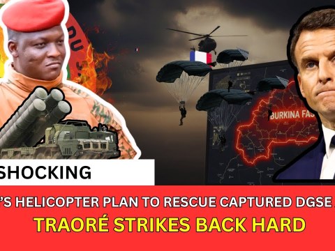 FRENCH HELICOPTER PLAN to RESCUE SPIES in BURKINA FASO — TRAORÉ THREATENS to SHOOT DOWN FRENCH HELICOPTER PLAN to RESCUE SPIES in BURKINA FASO — TRAORÉ THREATENS to SHOOT DOWN