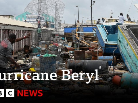 At least one dead as Hurricane Beryl batters Caribbean | BBC News At least one dead as Hurricane Beryl batters Caribbean | BBC News