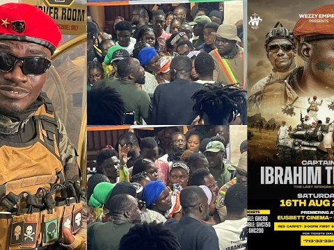SOLD OUT! Lillwin Movie Captain Ibrahim Traore Premiere, Tickets Sold Out SOLD OUT! Lillwin Movie Captain Ibrahim Traore Premiere, Tickets Sold Out