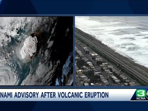 Tsunami advisory in effect on Central Coast following volcanic eruption near Tonga Tsunami advisory in effect on Central Coast following volcanic eruption near Tonga