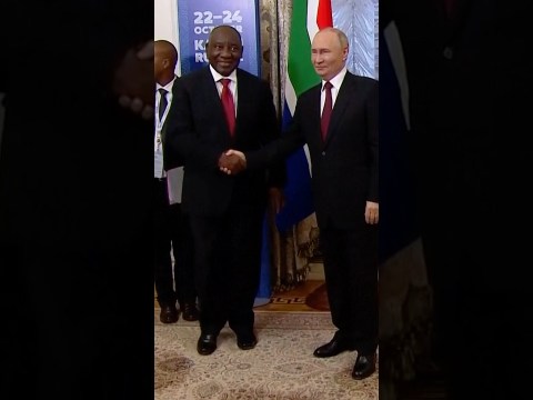 Putin Meets South African President Ramaphosa at BRICS Summit Putin Meets South African President Ramaphosa at BRICS Summit