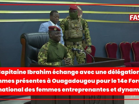 Capitaine Ibrahim Traoré : Les femmes «sont capables de faire évoluer les décisions des dirigeants» Capitaine Ibrahim Traoré : Les femmes «sont capables de faire évoluer les décisions des dirigeants»