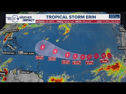 Tropical Storm Erin forms in the Eastern Atlantic | What that means for Florida and the Eastern U.S. Tropical Storm Erin forms in the Eastern Atlantic | What that means for Florida and the Eastern U.S.