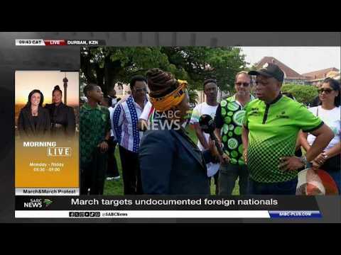 Protest against undocumented foreign nationals Protest against undocumented foreign nationals