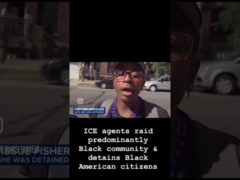 ICE agents raid predominantly Black community & detains Black American citizens. #Chicago #ICE ICE agents raid predominantly Black community & detains Black American citizens. #Chicago #ICE