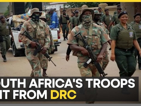 South Africa Begins Withdrawing Its Troops From Eastern DRC | World News | WION South Africa Begins Withdrawing Its Troops From Eastern DRC | World News | WION