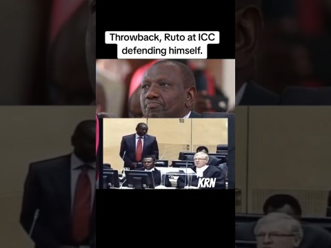 Throwback, Ruto at ICC defending himself Throwback, Ruto at ICC defending himself