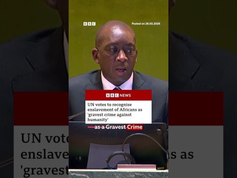 UN votes to recognise enslavement of Africans as ‘gravest crime against humanity’. #Africa #BBCNews UN votes to recognise enslavement of Africans as ‘gravest crime against humanity’. #Africa #BBCNews