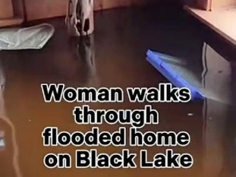 Woman walks through flooded home on Black Lake – YouTube Woman walks through flooded home on Black Lake – YouTube