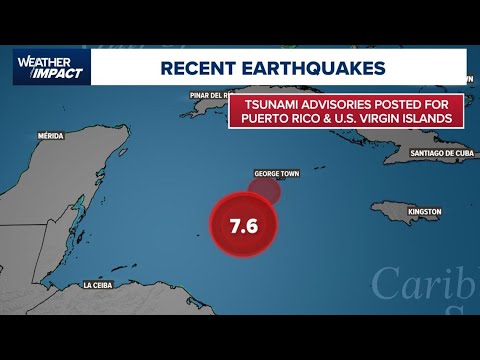 Caribbean earthquake: Tsunami advisories issued for Puerto Rico and U.S. Virgin Islands Caribbean earthquake: Tsunami advisories issued for Puerto Rico and U.S. Virgin Islands