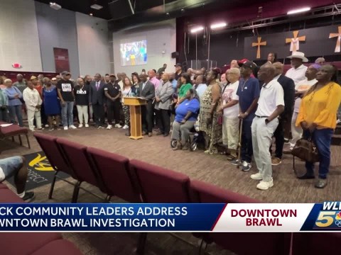 Black community leaders call for arrest of man seen on video slapping another in downtown brawl Black community leaders call for arrest of man seen on video slapping another in downtown brawl