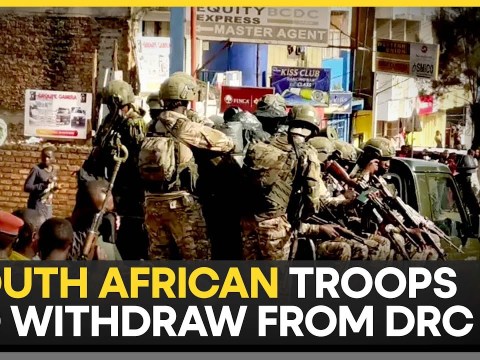 South Africa Begins Troop Withdrawal From DRC | World News | WION South Africa Begins Troop Withdrawal From DRC | World News | WION