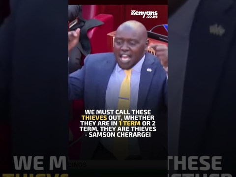 We must call these thieves out, whether they are in 1 term or 2 term, they are thieves – Cherargei We must call these thieves out, whether they are in 1 term or 2 term, they are thieves – Cherargei