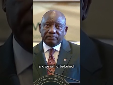 Ramaphosa Responds to Trump Broadside: We Won’t Be Bullied Ramaphosa Responds to Trump Broadside: We Won’t Be Bullied