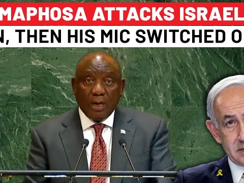Ramaphosa’s Angry Attack On Israel At UN, Then His Mic Gets Switched Off| Palestine,France,S Africa Ramaphosa’s Angry Attack On Israel At UN, Then His Mic Gets Switched Off| Palestine,France,S Africa