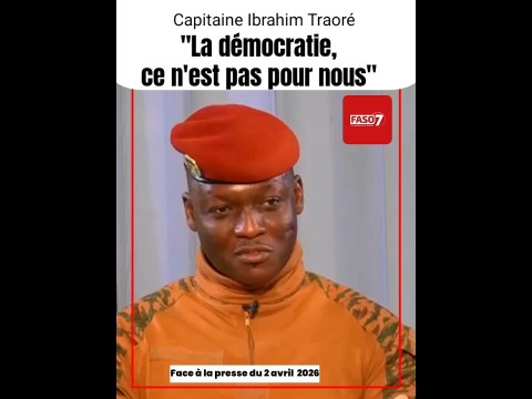 Capitaine Ibrahim Traoré : “La démocratie,ce n’est pas pour nous” Capitaine Ibrahim Traoré : “La démocratie,ce n’est pas pour nous”