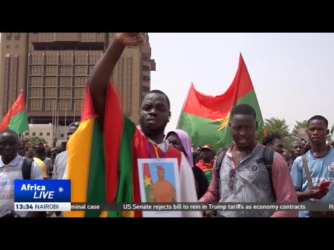 Thousands gather in Ouagadougou to support Burkina Faso President Traore Thousands gather in Ouagadougou to support Burkina Faso President Traore
