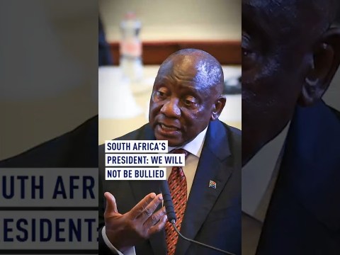South African president: ‘We will not be bullied’ South African president: ‘We will not be bullied’